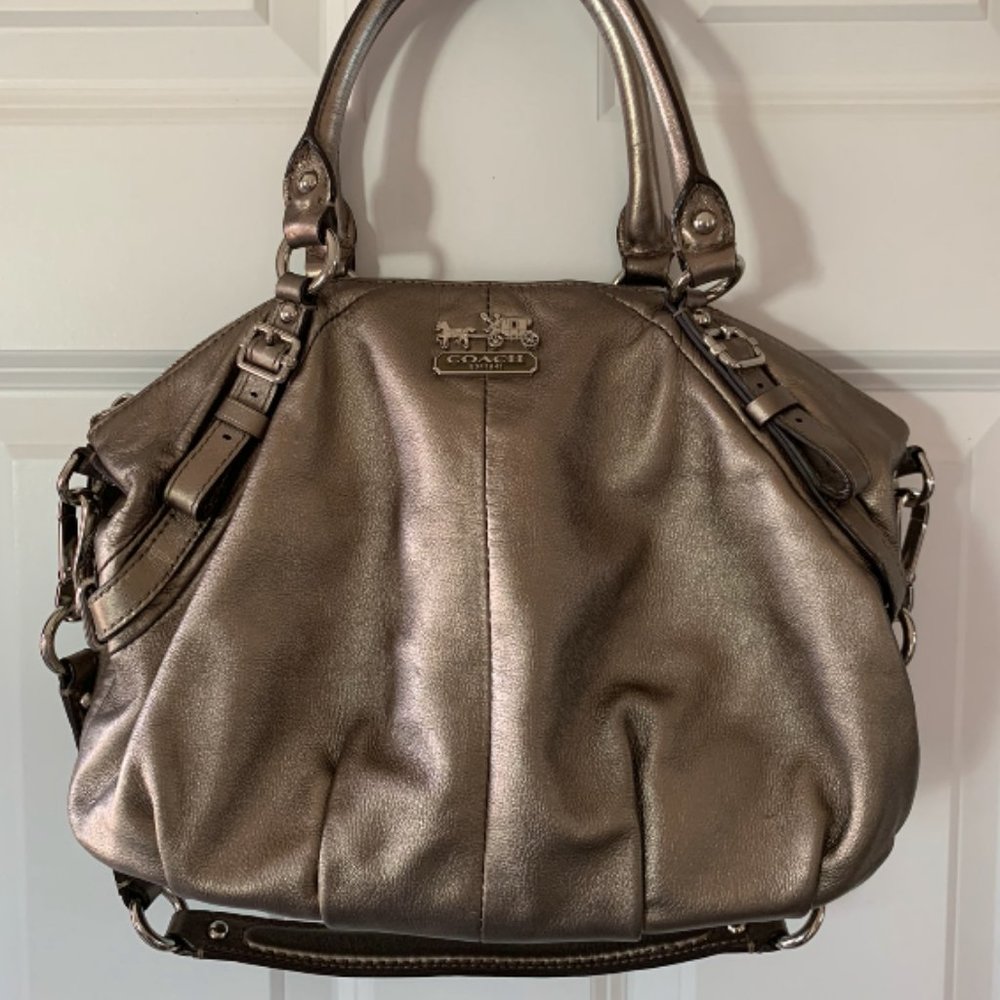 Stunning Metallic Authentic Coach Purse